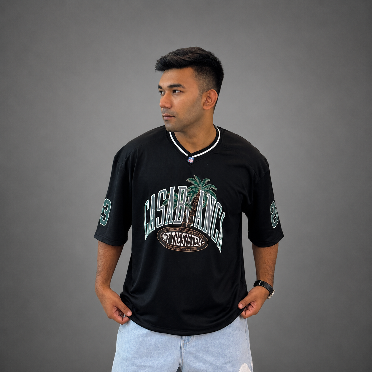 black NFL Athletic Mesh Jersey