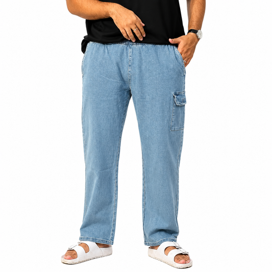 Denim Cargo Trouser