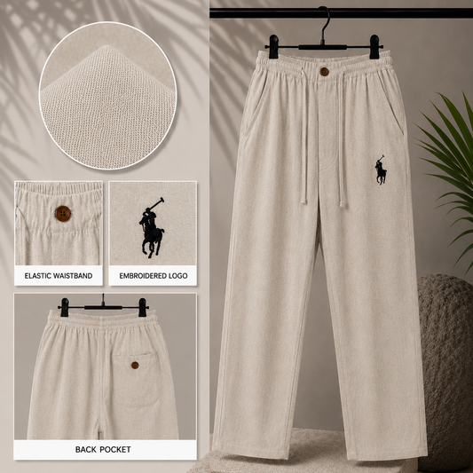 Stunner Elite Ralph Lauren Remi Cotton Trouser - Sand Beige