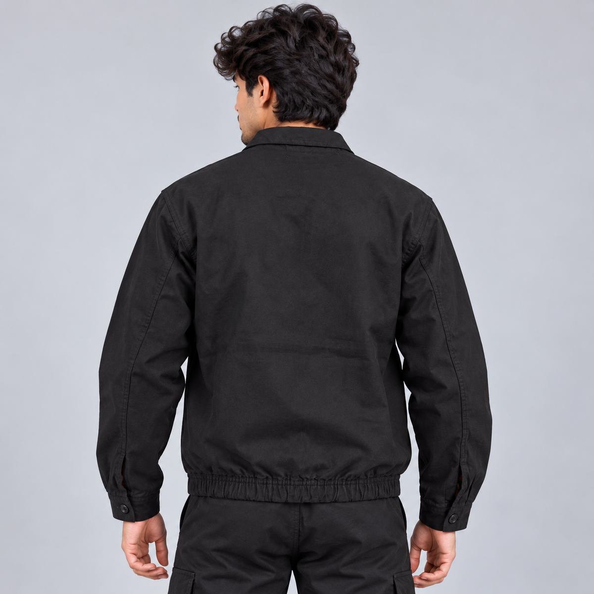 Midnight Black Harrington Jacket