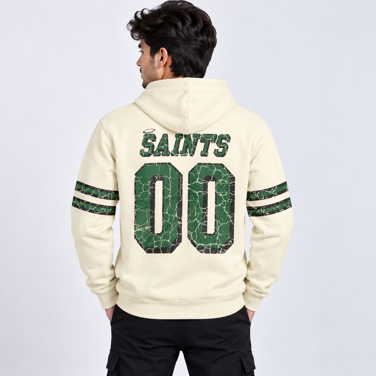Ivory Saints Street Hoodie