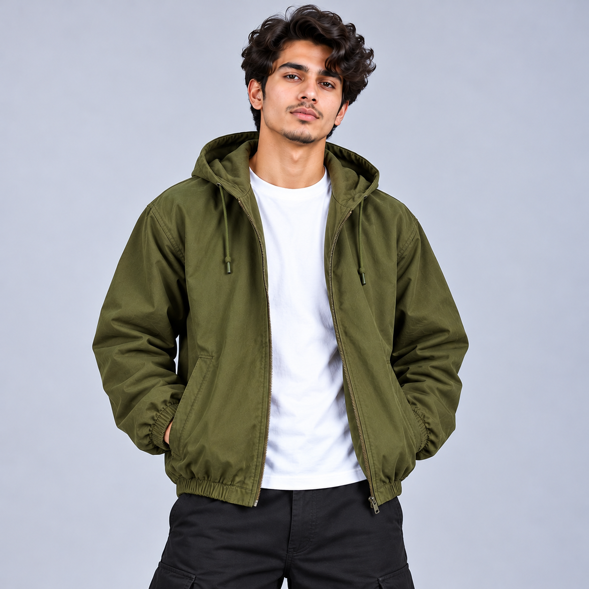 Olive Storm Hooded Jacket