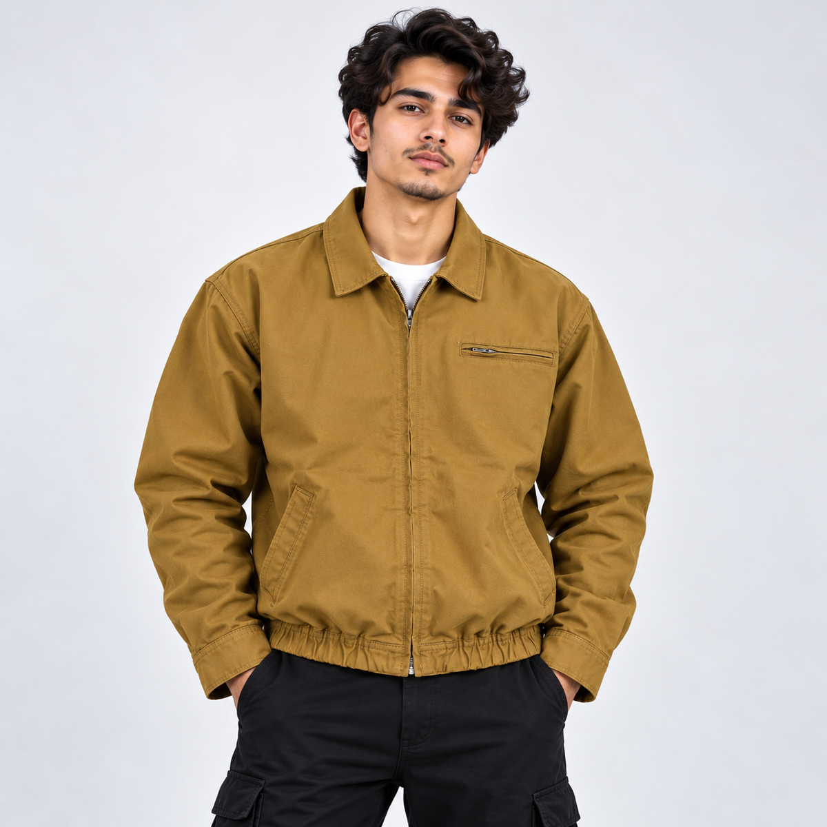 Vintage Mustard Harrington Jacket