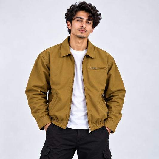Vintage Mustard Harrington Jacket
