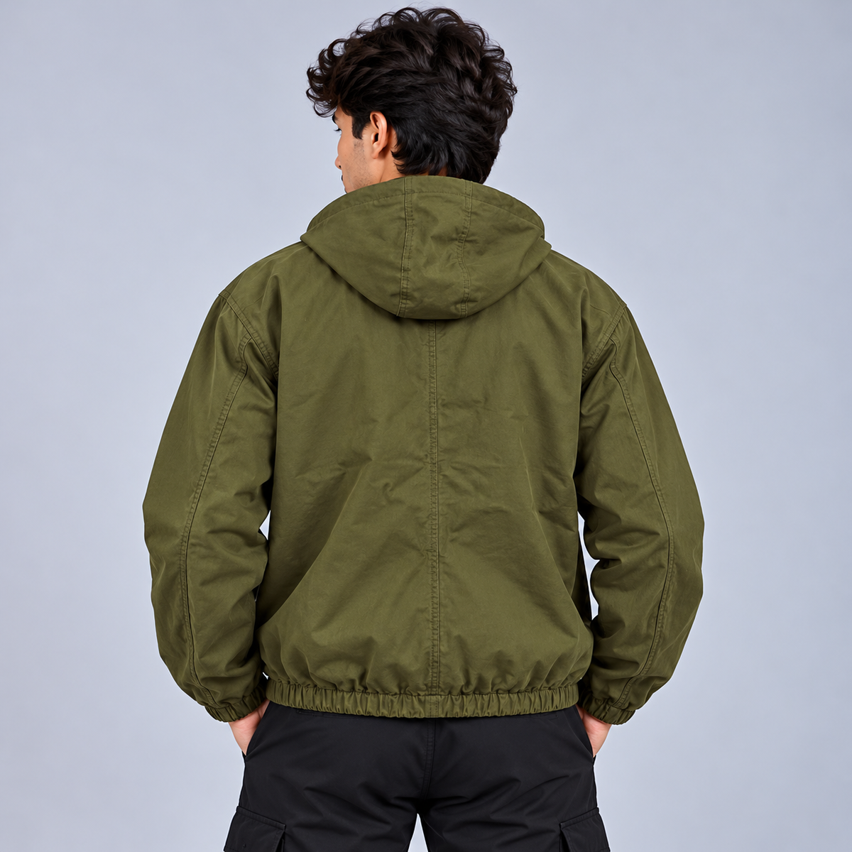 Olive Storm Hooded Jacket