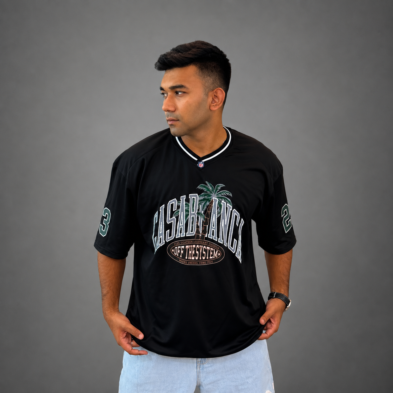 black NFL Athletic Mesh Jersey