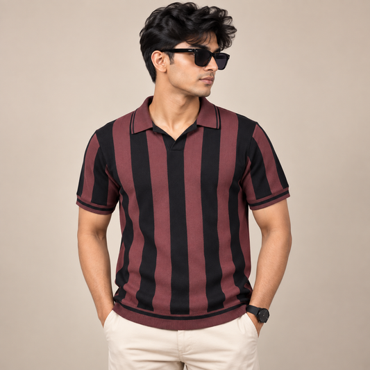 Burgundy Noir Polo