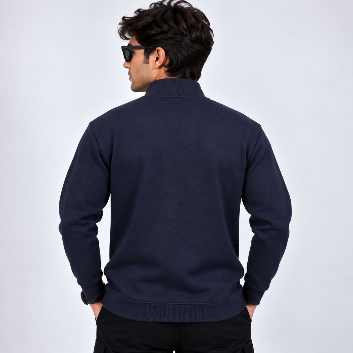 Midnight Navy Zip Jacket