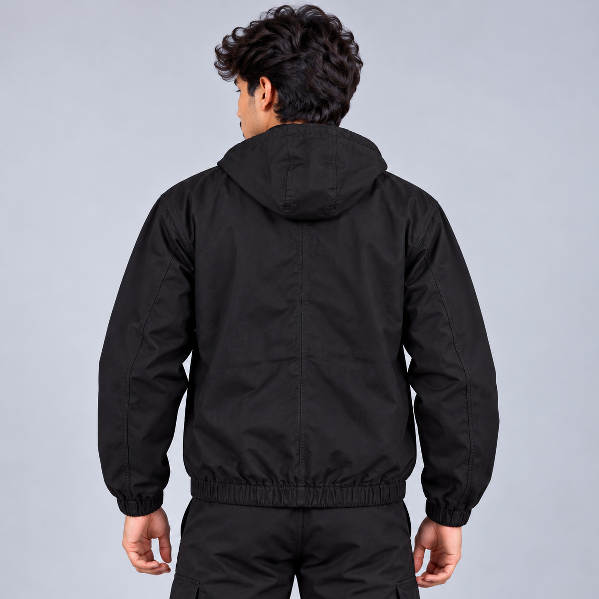 Shadow Black Hooded Jacket