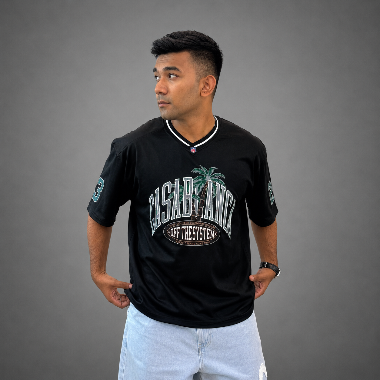 black NFL Athletic Mesh Jersey
