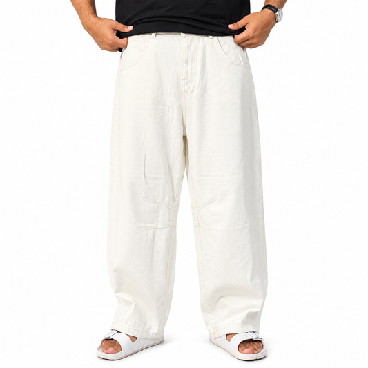 Ivory Core Baggy Pants – Premium Off White Edition