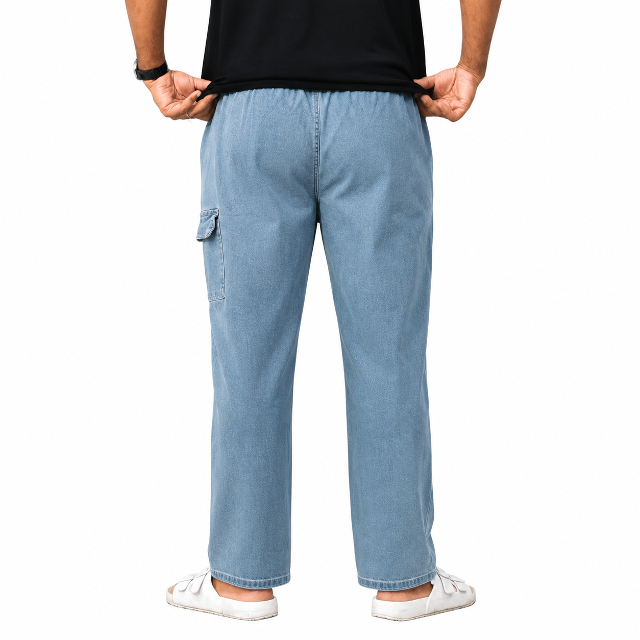 Denim Cargo Trouser