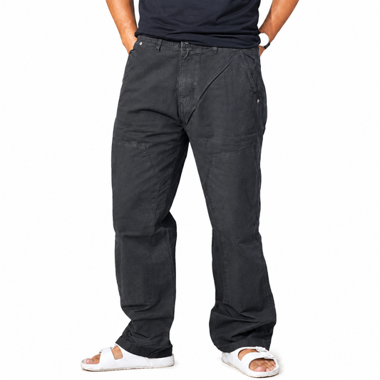 Carpenter Style Casual Pants – Black
