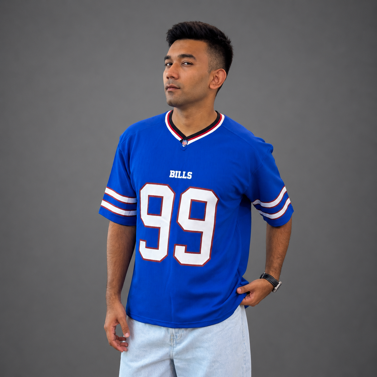 Royal Blue NFL Jersey #99 – Premium Sports Jersey