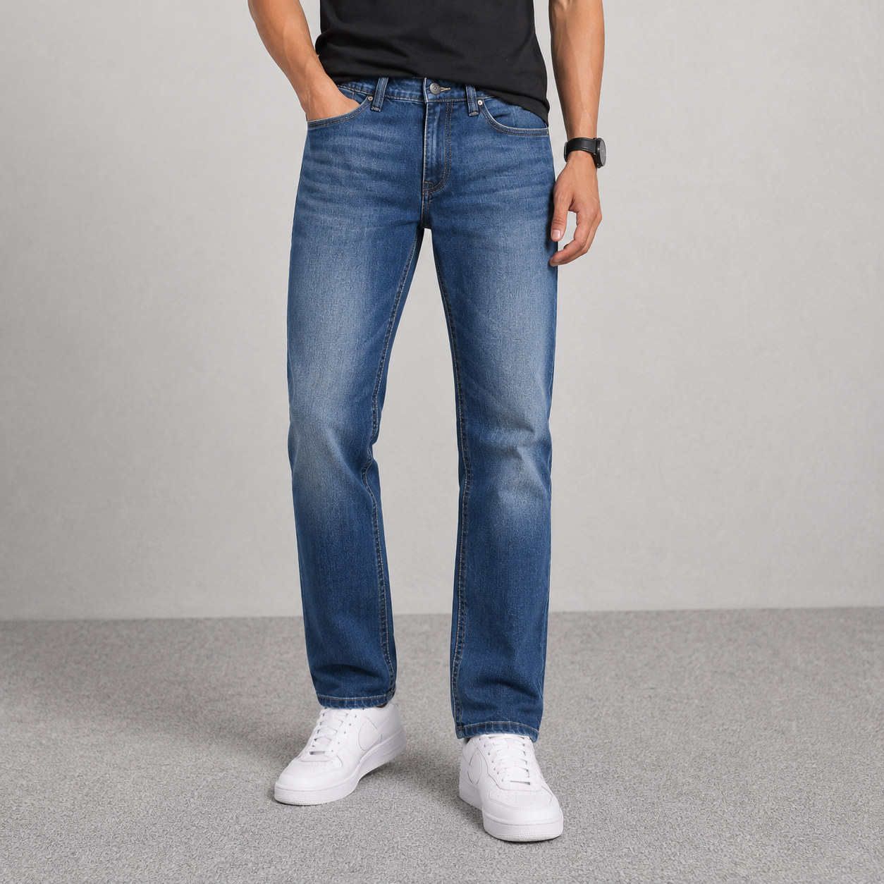 Slim Bootcut Frost Blue Denim Pant